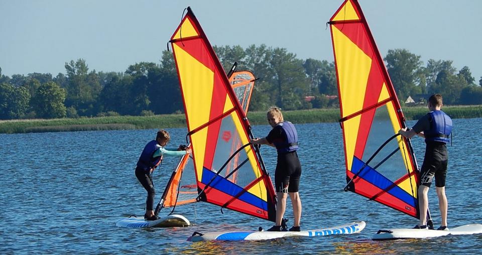 windsurfing na obozie językowym